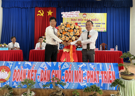 Xã Thạnh Tân tổ chức thành công Đại hội đại biểu MTTQ Việt Nam xã lần thứ XII., nhiệm kỳ 2024 - 2029