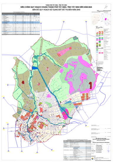 Ủy ban nhân dân tỉnh phê duyệt đồ án điều chỉnh quy hoạch chung thành phố Tây Ninh, tỉnh Tây Ninh đến năm 2045