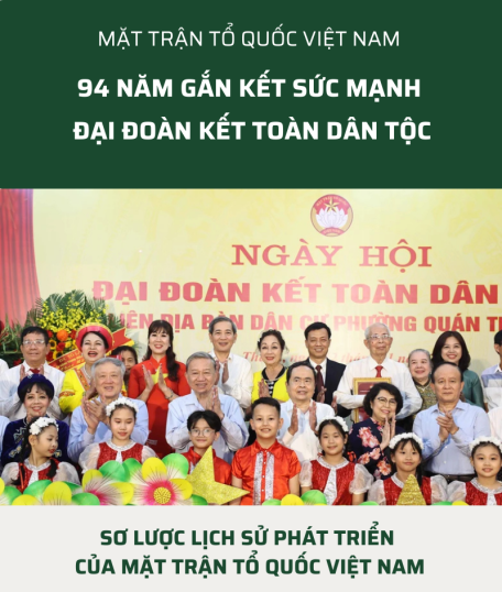 Mặt trận Tổ quốc Việt Nam: 94 năm gắn kết sức mạnh đại đoàn kết toàn dân tộc