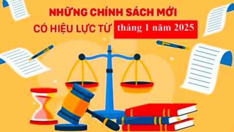 Chính sách mới có hiệu lực từ tháng 1/2025